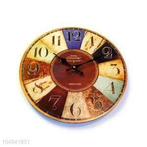 Wholesale low price round printed MDF wall clock