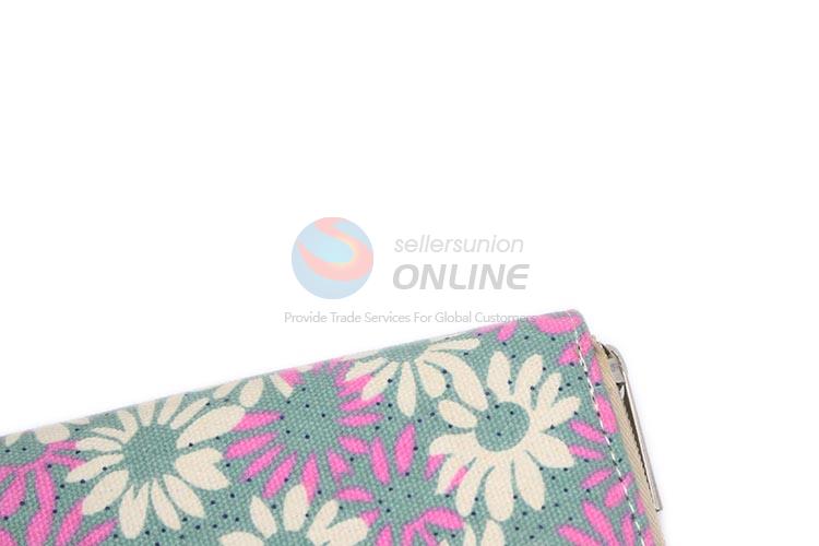 Popular Promotional Flower Printing Women Wallets Purse Female Wallet Clutch Bag