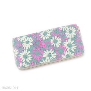 Popular Promotional Flower Printing Women Wallets Purse Female Wallet Clutch Bag