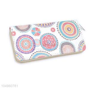 Recent Design Zipper PU Leather Coin Card Holder Wallet