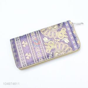 Latest Design Zipper Canvas Coin Card Holder Wallet