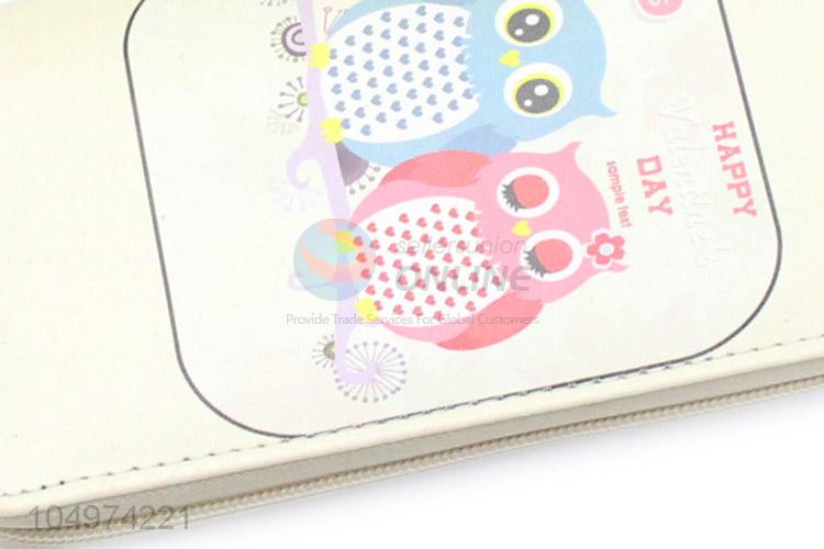 Most Popular Cute Owl Cartoon Animals Women Wallets Purse Female Wallet Clutch Bag