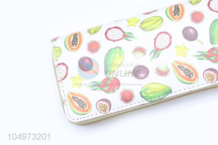 Cheap Promotional Fruit Pattern Fashion Clutch Bag Female Purse&Wallet