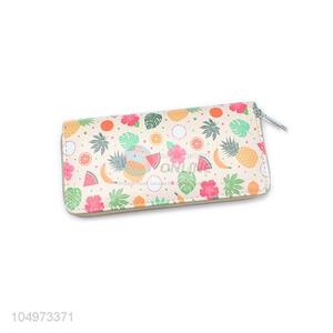 Most Popular Fruit Pattern Women Wallets Female Card Holder Long Lady Clutch