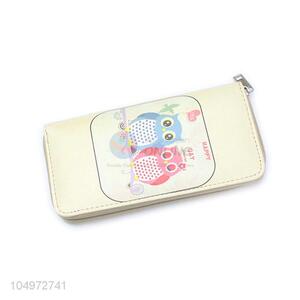 Direct Price Owl Printed  Zipper Clutch Casual Zipper Purse for Women