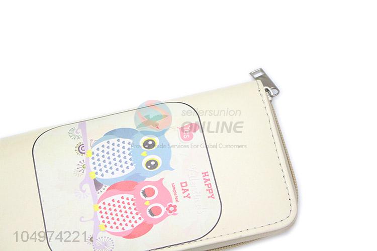 Most Popular Cute Owl Cartoon Animals Women Wallets Purse Female Wallet Clutch Bag