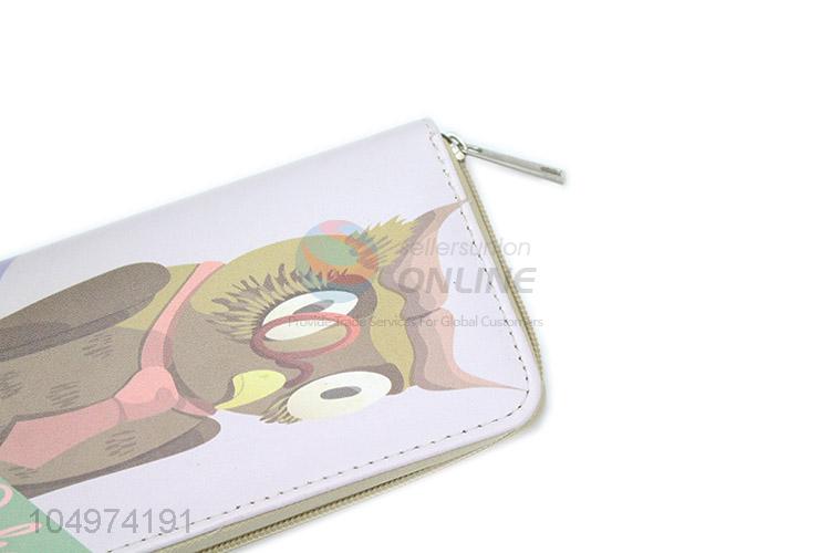 Factory Direct High Quality Cute Owl Cartoon Animals Photo Holders Women Purse Wallet Female Purse Wallets