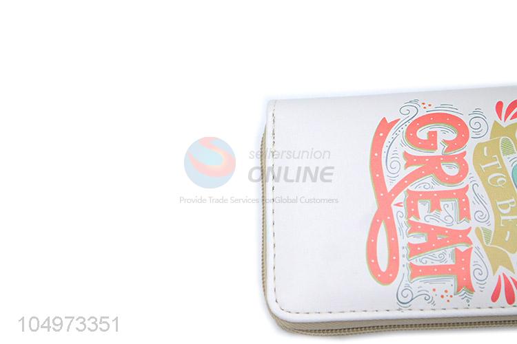 New Products Canvas Soft Long Wallets Chain Purse