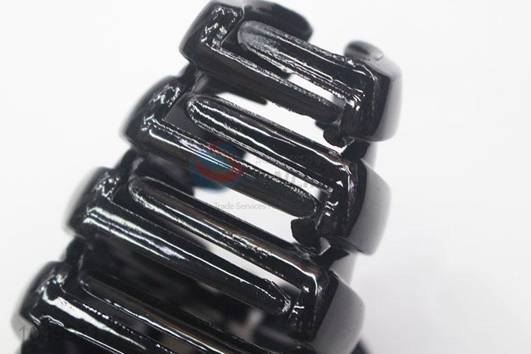 Factory Export Reusable Hair Claws Fashion Black Plastic Hair Clips