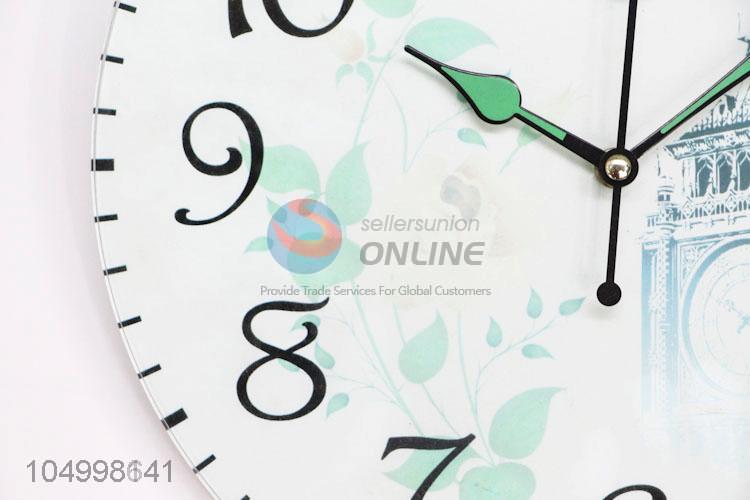 Factory Sales Reusable Round Shaped Wall Clock Large Mute Quartz Wall Clocks