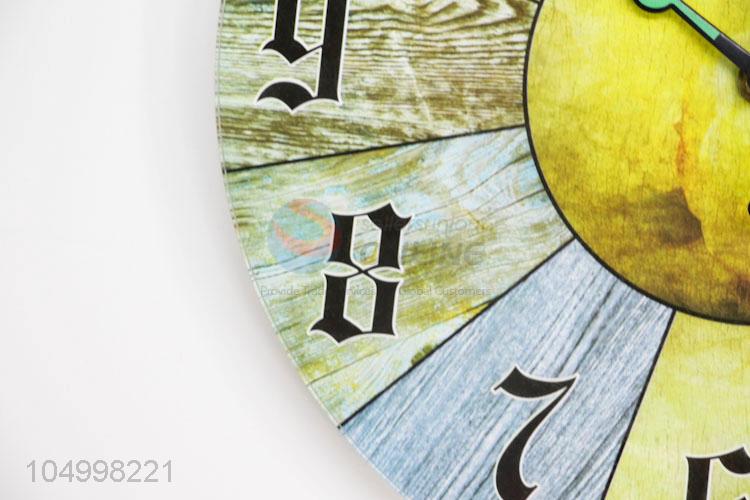 Wholesale Creative Living Room Study Time Bar Round Shaped Wall Clock