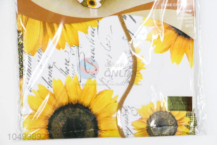 Fashionable Sunflower Print Decorative Table Cloth