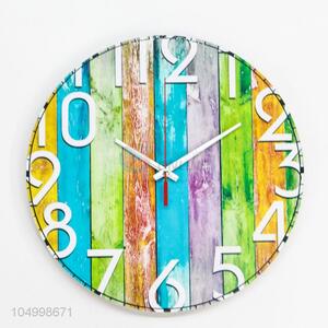 Wholesale Cheap Price Round Shaped Glass Wall Clock Modern Design