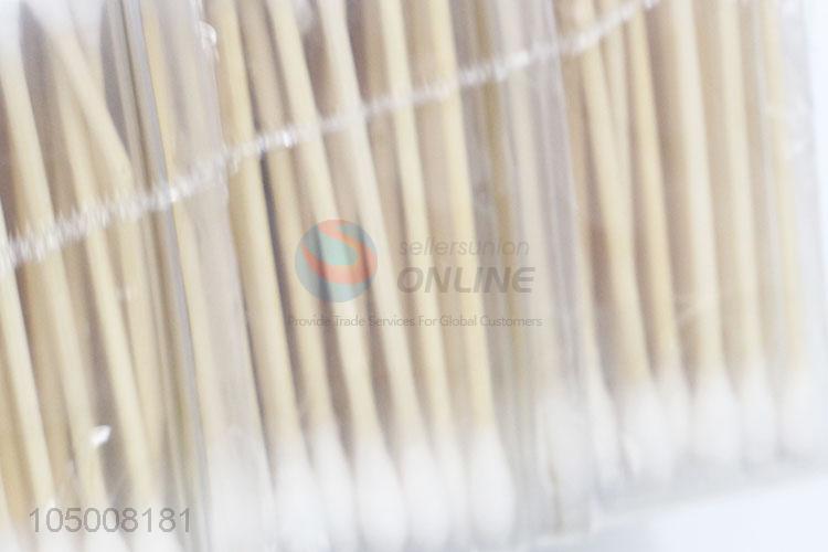 Promotional Custom 3 Bottles Wooden Handle Cotton Swabs