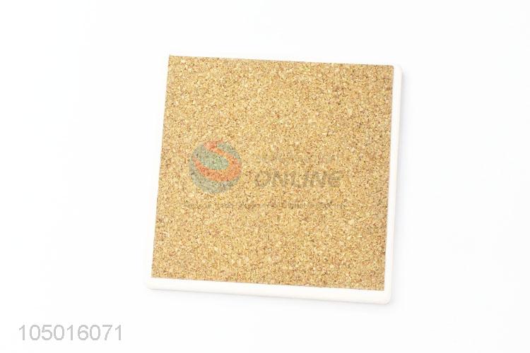 High grade custom square ceramic coffee cup mat