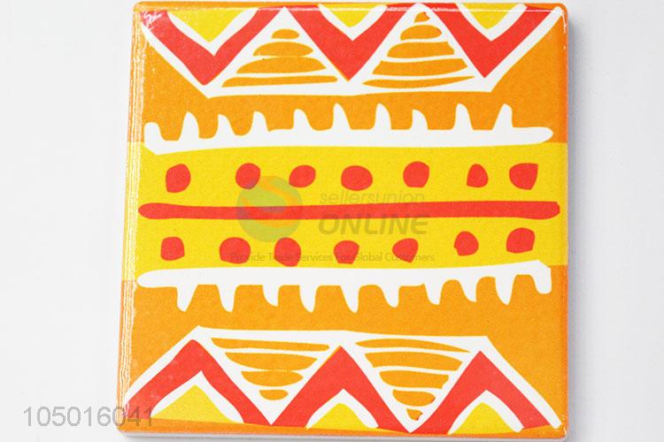 Wholesale cheap square ceramic coffee cup coaster pot mat