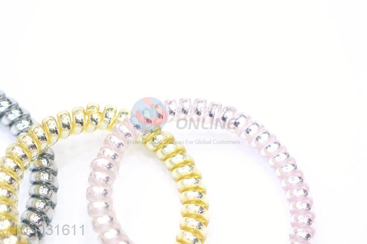 Low Price Top Quality 4 Pcs/Set Colorful Elastic Hair Ring