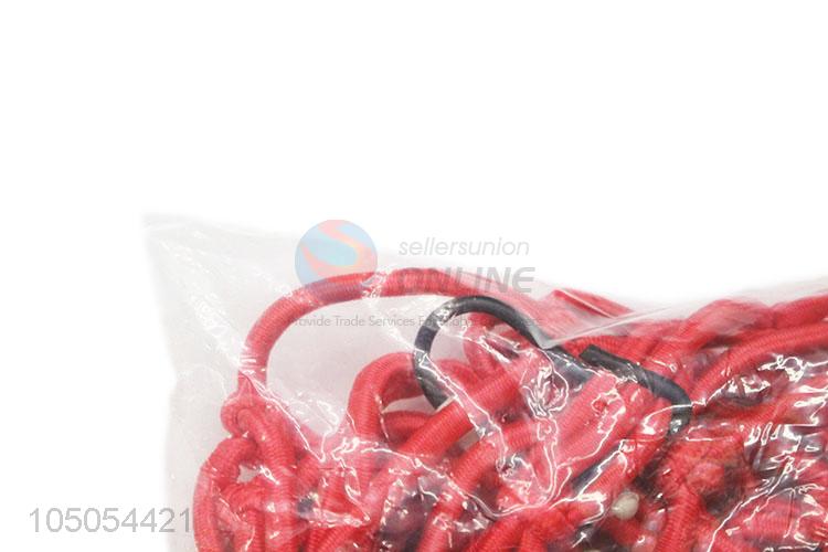 Wholesale elastic motorcycle luggage net with plastic hooks