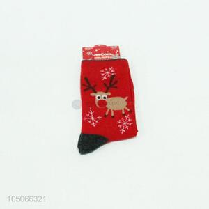 Factory Hot Sell Red Christmas Sock for Sale