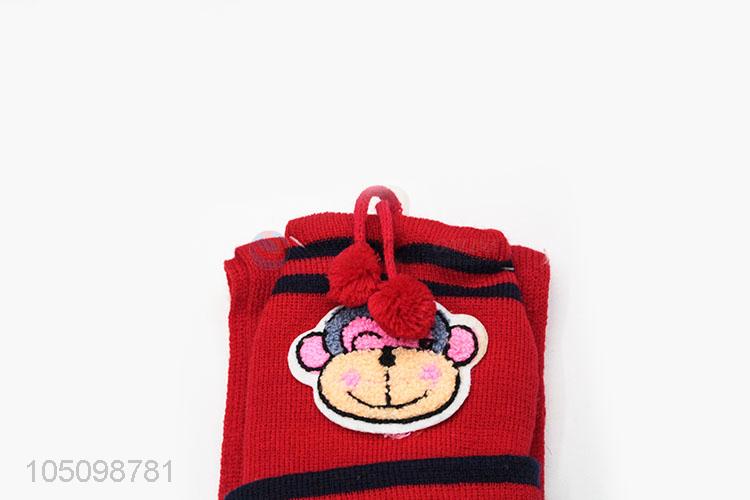 Unique Kids Toddler Baby Winter Warm Cartoon Hats and Scarf