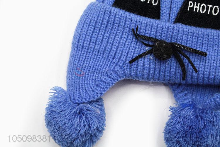 Cute Design Winter Hat for Children Cartoon Solid Warm Hats