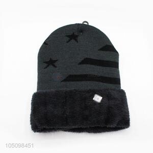 Cheap and High Quality Knitted Beanies Cap Thick Male Cap