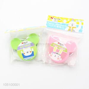 High Quality Two Colors Cartoon Shaped Stationery Plastic Pencil Sharpener