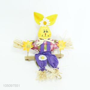 兔Factory wholesale nonwovens craft bunny swing decoration