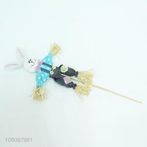 Competitive price nonwovens craft rabbit scarecrow decoration