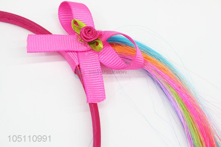 Fashion Head Wear Girls Hair Band Accessories with Colorful Braid