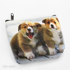 Korean Style Cute Baby Dog Printed Coin Purse