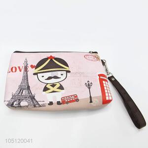 New Arrival Cartoon Printed Mini Coin Purse with Zipper