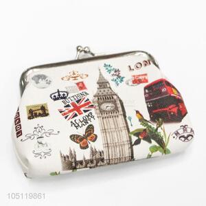 Promotional London Landscape Pattern Gift PVC Coin Purse for Ladies