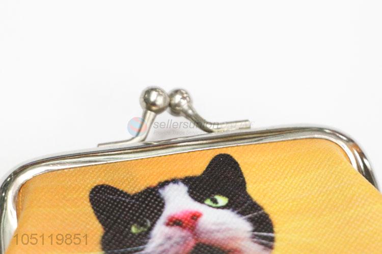 Pretty Cute Cat Printed Coin Purse PVC Coin Wallet Coin Bag