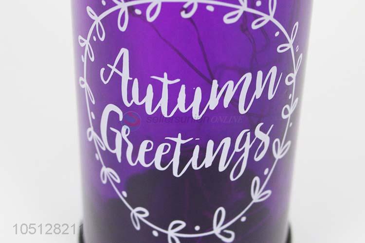 Latest Design Purple Color Wine Bottle Lamp Party Tree Decoration