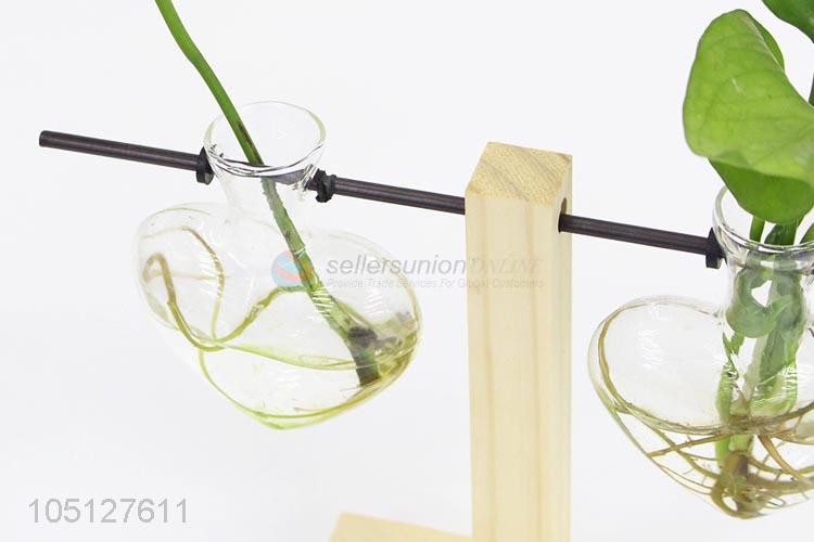 Fashionable Heart Model Crafts Glass Tube In Vitro Flower Arranging Figurines & Miniatures