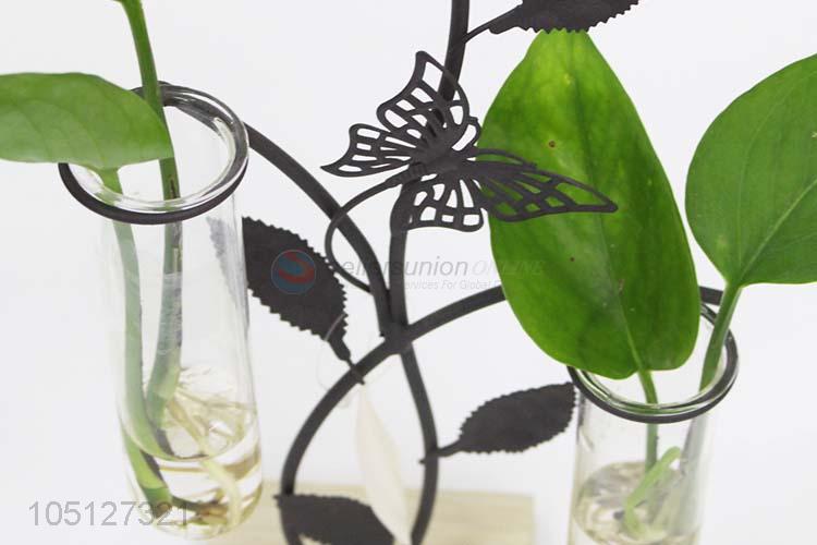 Nice Design Cheap Transparent Hydroponic Containers Home Decor Ornament Plant Vase