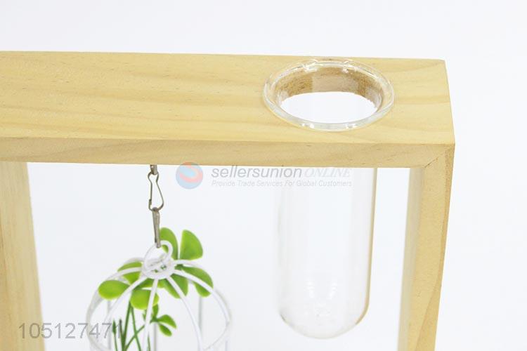 New Fashion Cute Birdcage Desk Ornaments Hydroponic Plants Glass Vase