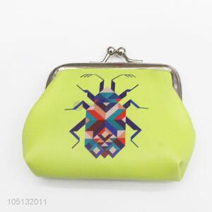 Wholesale Cheap Colorful Custom Insect Printed PU Leather Coin Purses