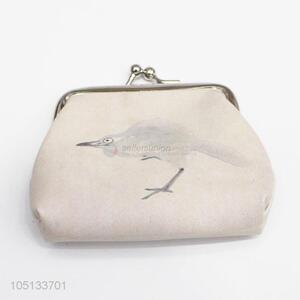 Cartoon Bird Printed PU Leather Mini Bag Coin Purse