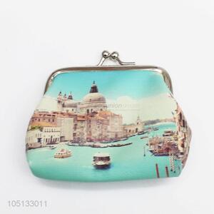 Beautiful Landscape Pattern PU Leather Mini Purse/Coin Purse/Key Bag