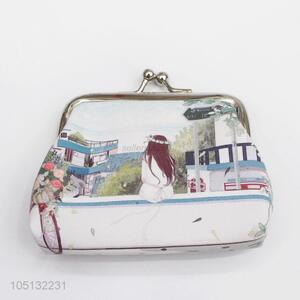 Factory Direct Beautiful Country Scenes Pattern PU Leather Coin Purse for Ladies