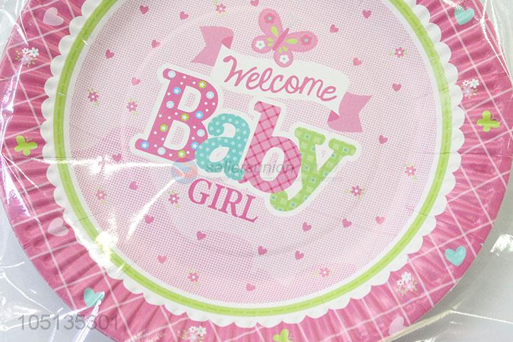 Top Sale 10pcs Birthday Wedding Party Supplies Disposable Paper Plates