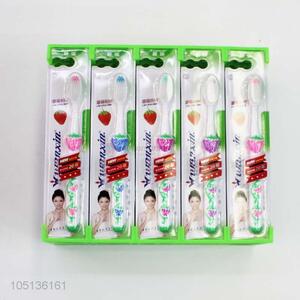 Cheap wholesale plastic adult toothbrush for home use