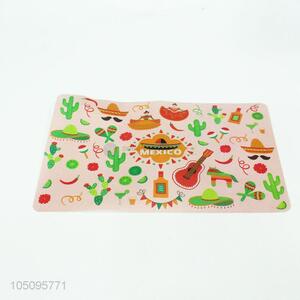 Square Shaped Cartoon Pattern Plastic Placemat