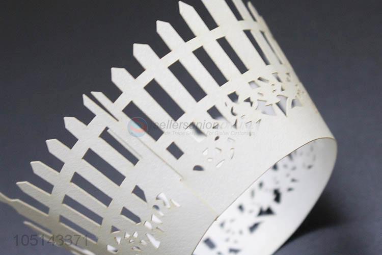 Direct factory delicate laser cut paper bottomless cakecup