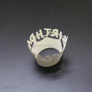 Wholesale cheap delicate laser cut paper bottomless cakecup