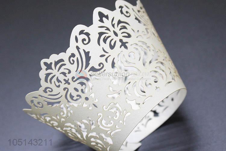 China branded laser cut paper cakecup w/o bottle