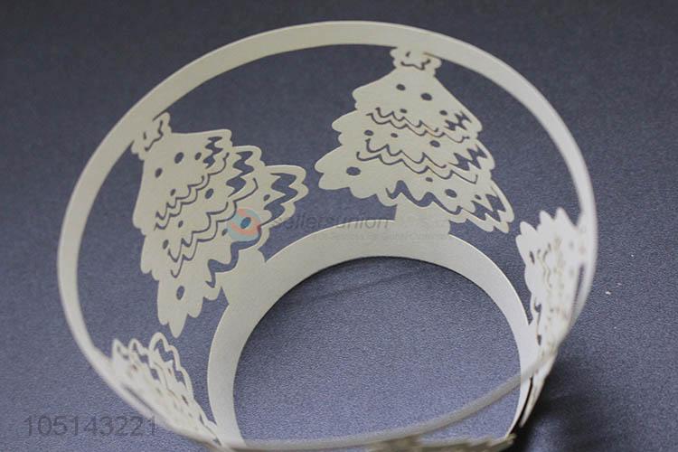 Cheap professional delicate laser cut paper bottomless cakecup