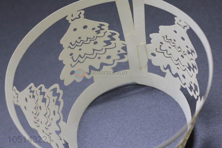 Cheap professional delicate laser cut paper bottomless cakecup